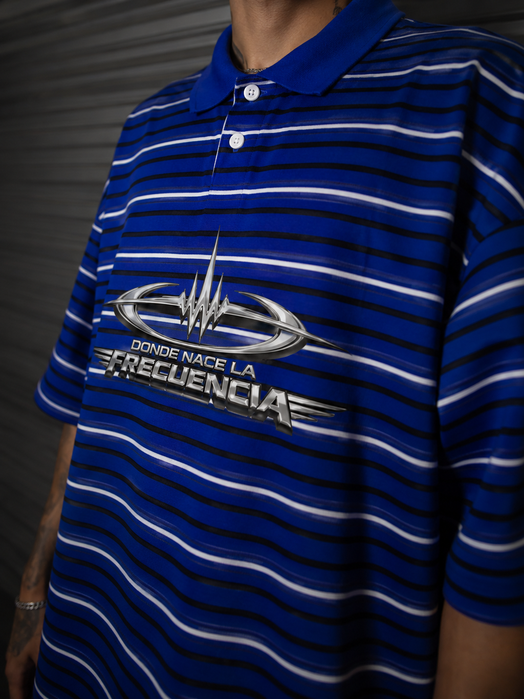 DNLF STRIPED POLO
